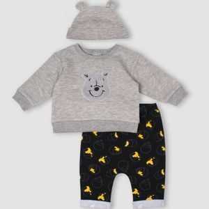 Baby Boys 3pc Disney Winnie the Pooh Set
